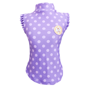 Regata UV Babado Bolinha Lilas