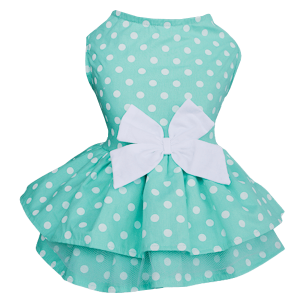 Vestido Bolinha Verde