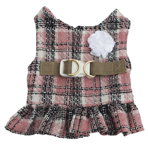 Peitoral Tweed Rosa Bebê
