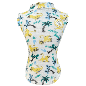 Regata Crochê Rei Leão Off White Fem