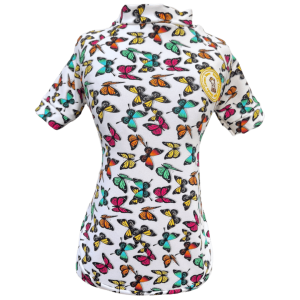 Camiseta UV Borboletas Brancas