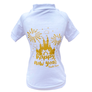 Camiseta Ano Novo Dourada