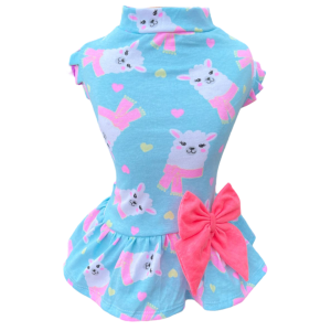Vestido Lhama Azul
