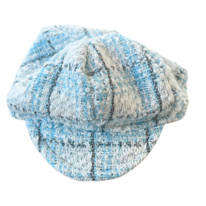 Boina Tweed Azul Bebê Brilho