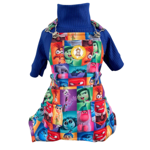 Jardineira Moletom Divertidamente Masc (SEM CAMISETA)
