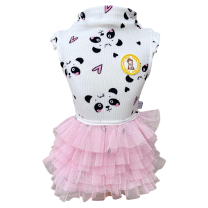 Regata Canelada com Tule Panda Off