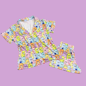 Pijama Adulto Ursinhos Carinhosos Colorido Candy Feminino