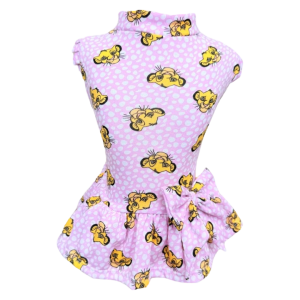 Vestido Rei Leão Rosa
