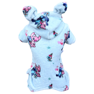 Pijama Fleece Stitch Azul Bebê