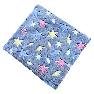 Manta Fleece Estrelas Coloridas Brilha no Escuro