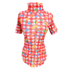 Camiseta Canelada Xadrez Verm. São João