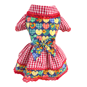 Vestido Coração Retalho