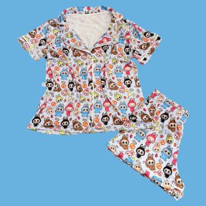 Pijama Adulto Feminino Labubu Azul